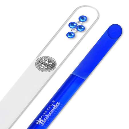 Набор маникюрный BOHEMIA Czech Glass Nail Files пилка для ногтей и палочка для кутикулы синий