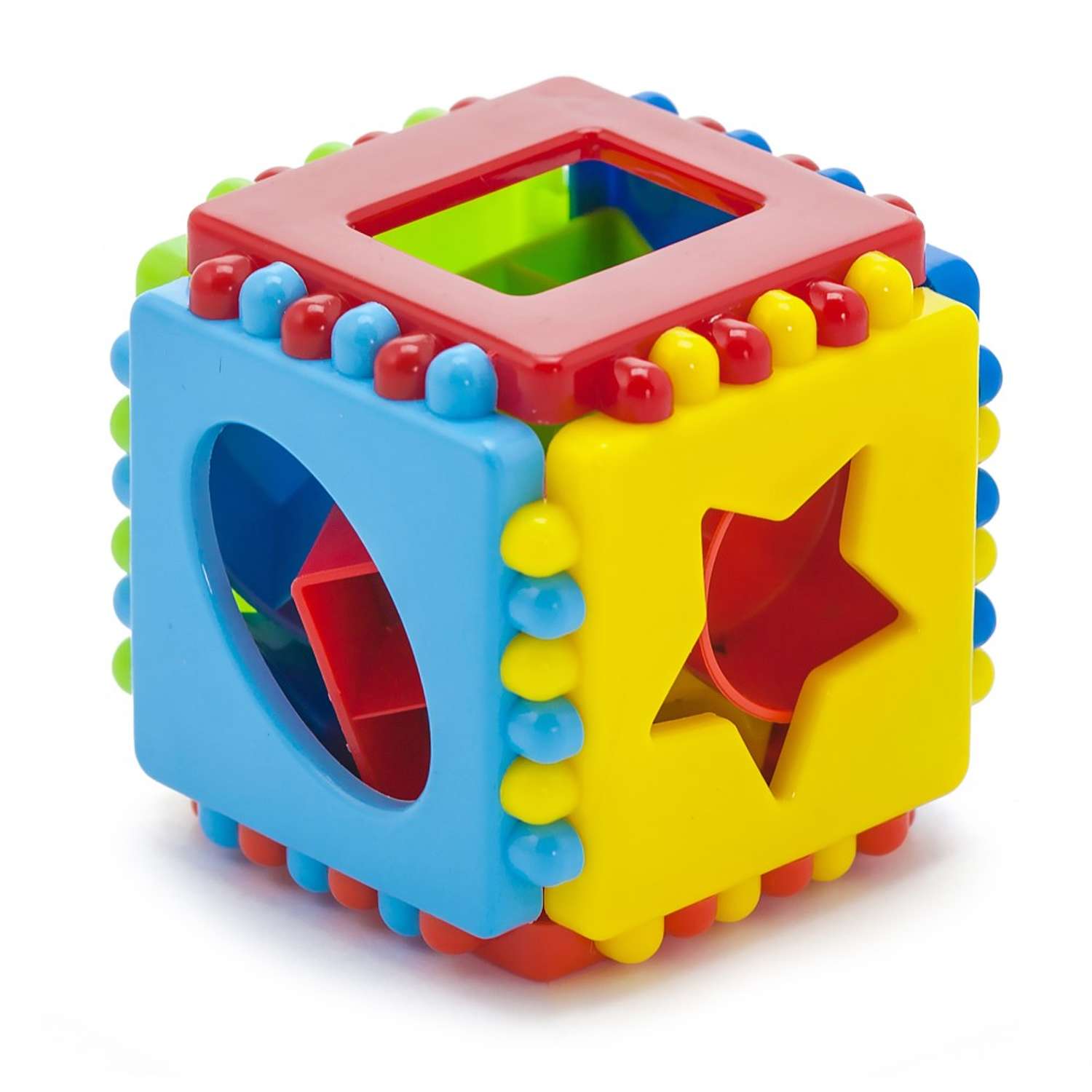 Развивающие игрушки БИПЛАНТ для малышей Конструктор Кноп-Кнопыч 114 деталей + Сортер Кубик логический малый - фото 11