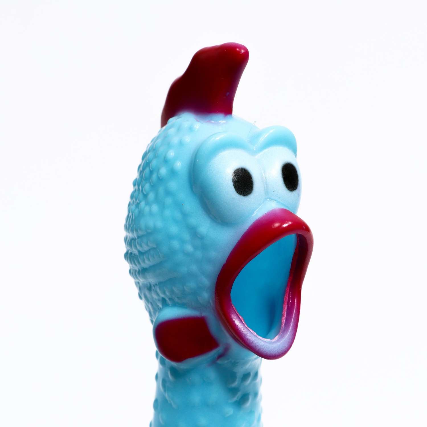Игрушка для собак Пижон пищащая «Задумчивая курица» XL 41 см голубая - фото 4