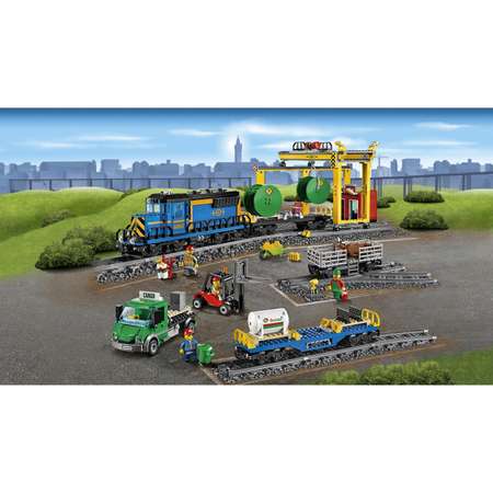 Конструктор LEGO City Trains Грузовой поезд (60052)