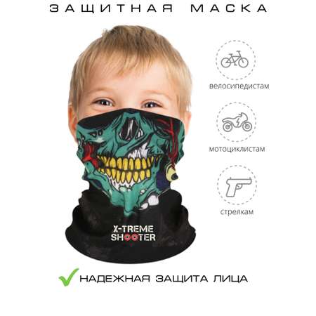 Маска-бандана защитная на лицо Комбат Вомбат  от ветра и пыли для стрельбы из бластера Нерф Nerf катания на велосипеде самокате беговеле