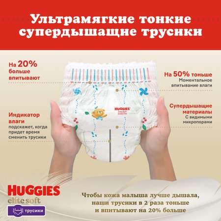 Подгузники-трусики Huggies Elite Soft 6 15-25кг 32шт