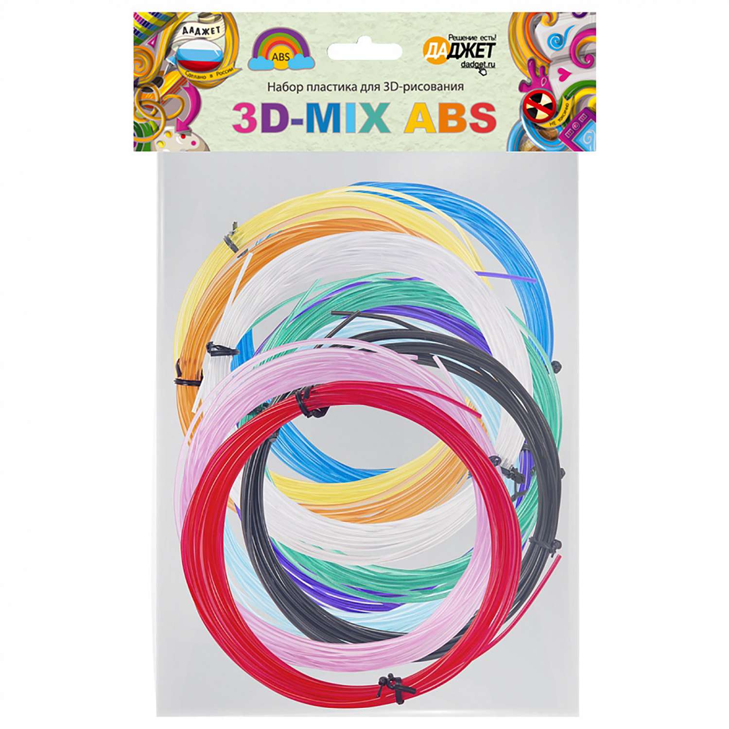 Набор пластика Даджет для 3D-рисования 3D-Mix ABS - фото 1