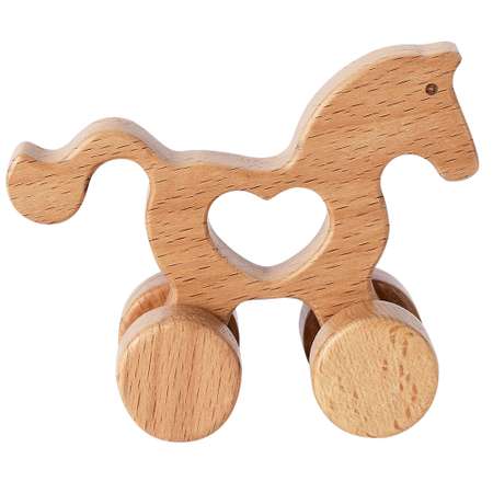 Деревянная игрушка-каталка ПК Лидер Лошадка