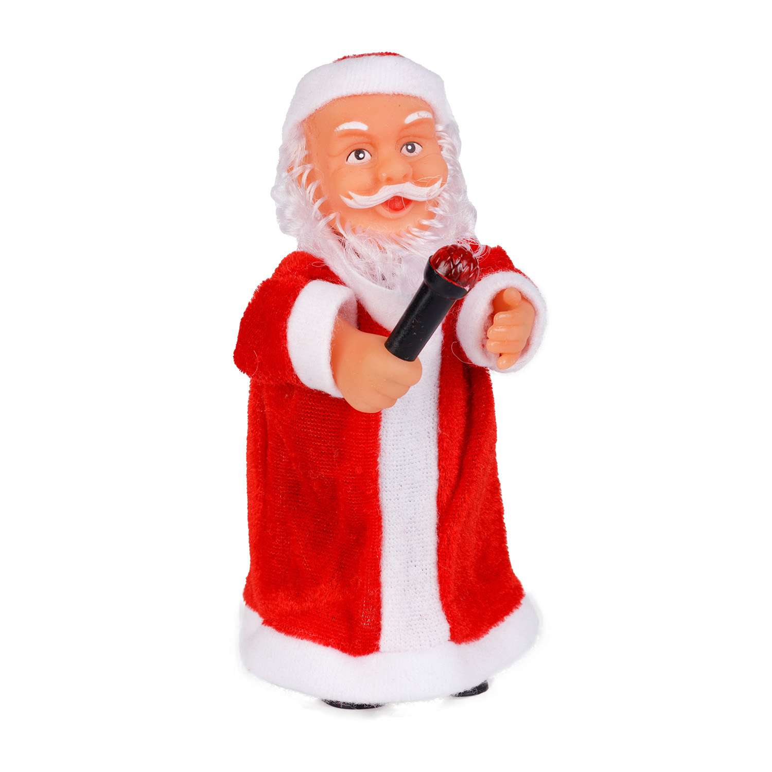 Фигура декоративная BABY STYLE Дед Мороз с микрофоном - фото 1