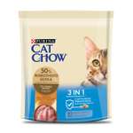 Корм сухой для кошек Cat Chow 400г с высоким содержанием домашней птицы тройная защита