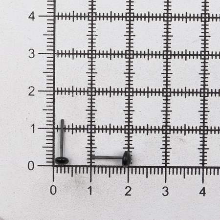 Глазки декоративные Совушка на металлической ножке - петле 4 мм 10 шт черный