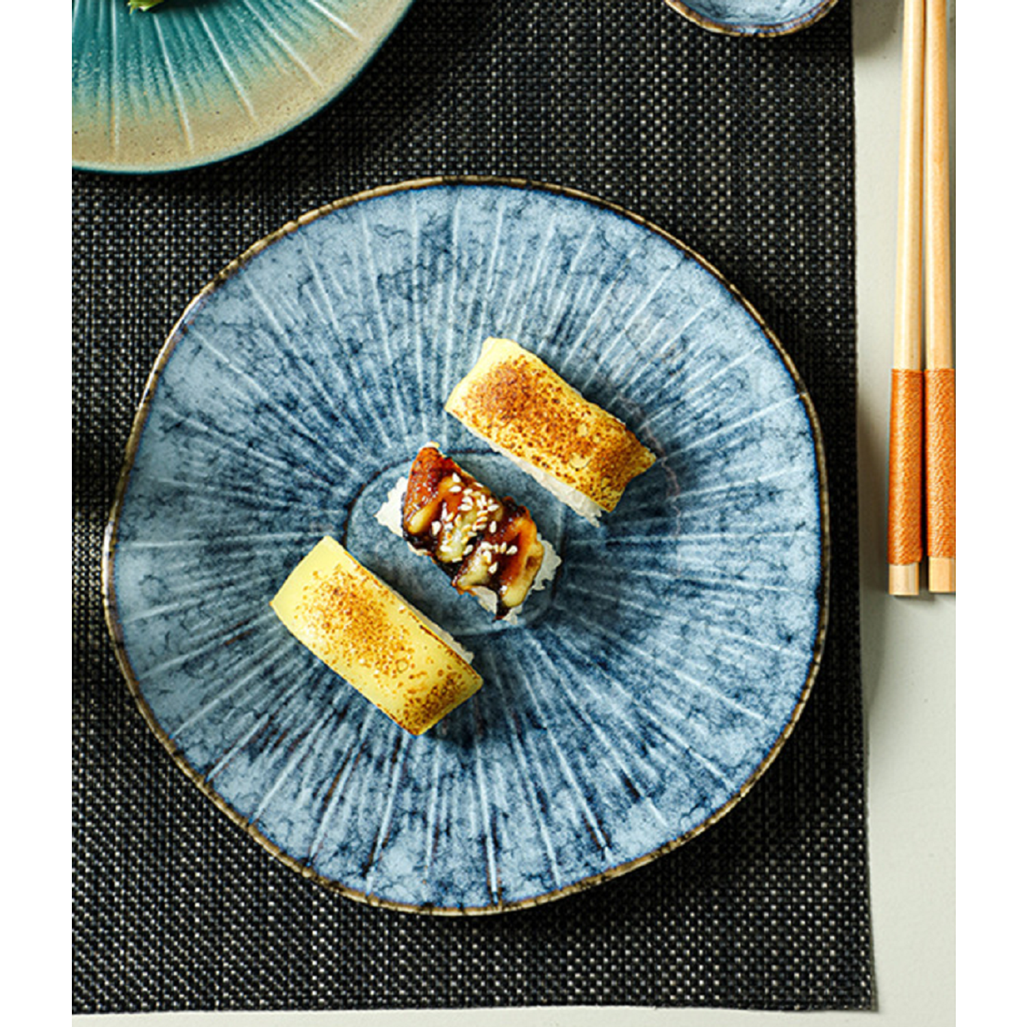 Набор тарелок ZDK Homium Kitchen 2 шт плоская цвет голубой D25.5см - фото 5