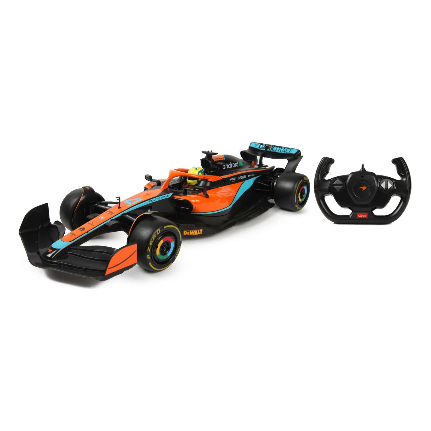 Машина Rastar РУ 1:12 McLaren F1 MCL36 Оранжевая 99800 - фото 1