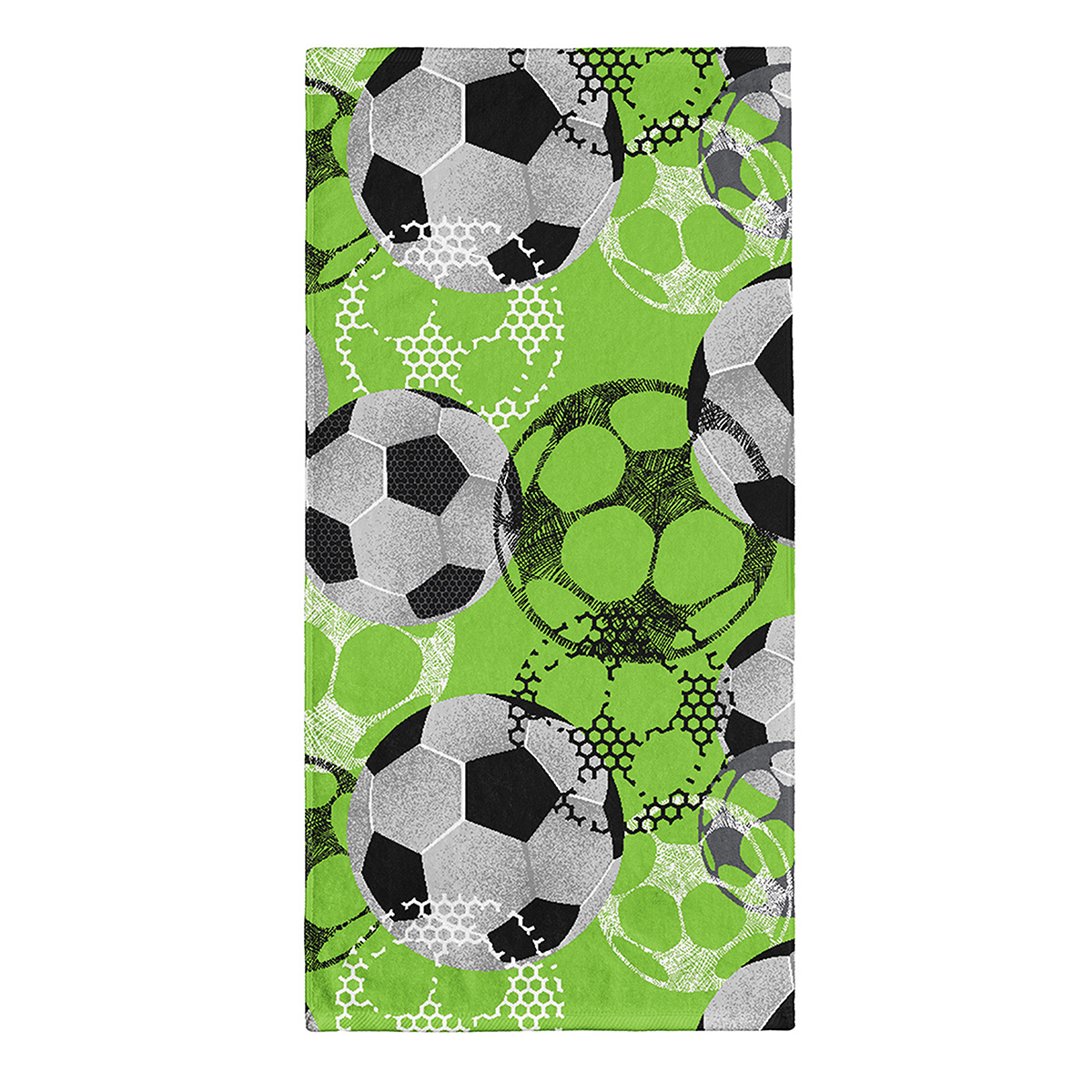 Махровое полотенце Bravo Футбол 30х60 см зеленый - фото 1