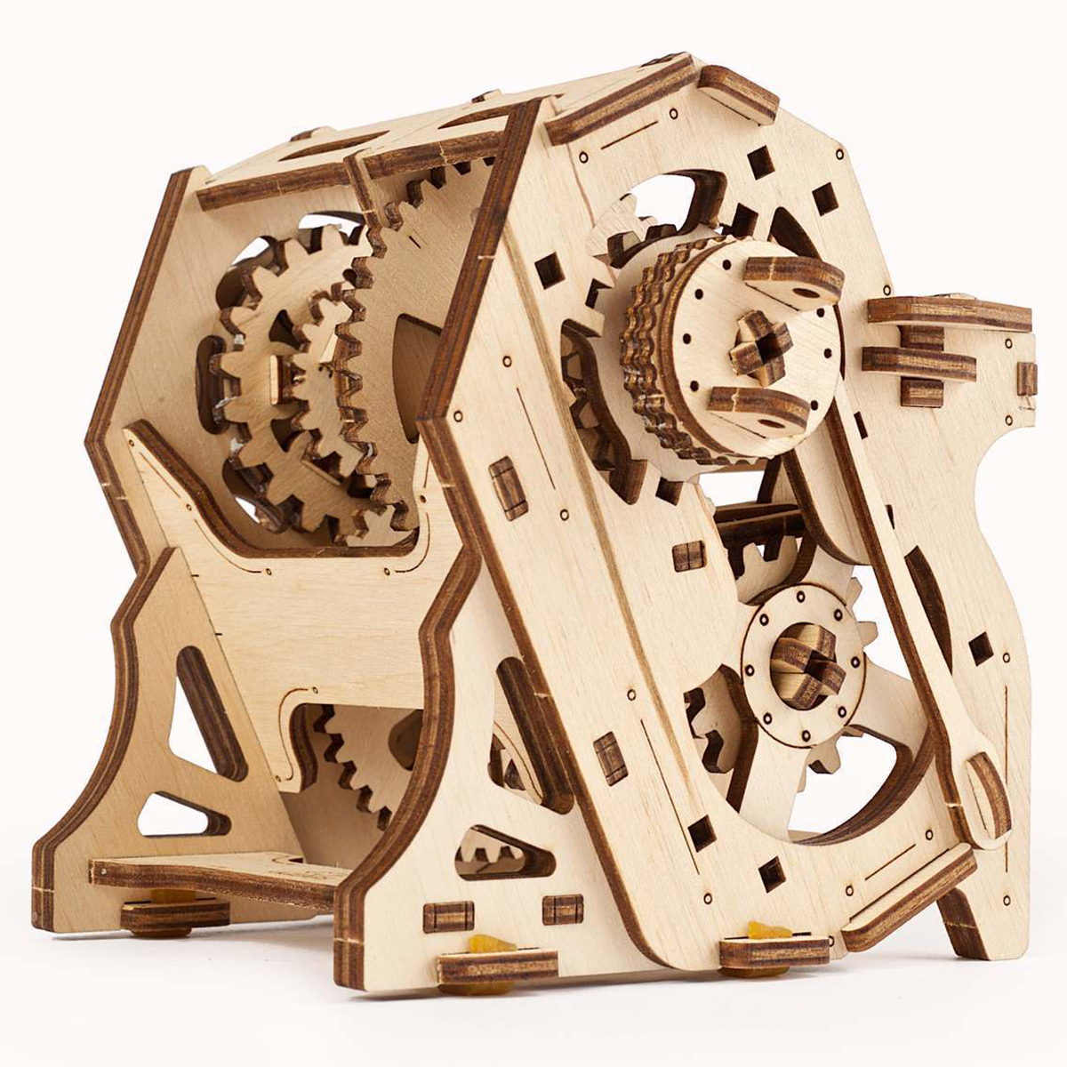 Сборная деревянная модель UGEARS Коробка передач STEM 3D-пазл механический конструктор - фото 6