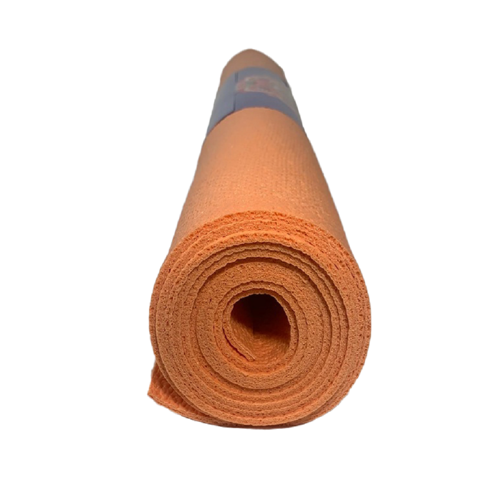 Коврик для спорта и фитнеса Ramayoga Puna Pro оранжевый размер 185x60x0.45 см - фото 3