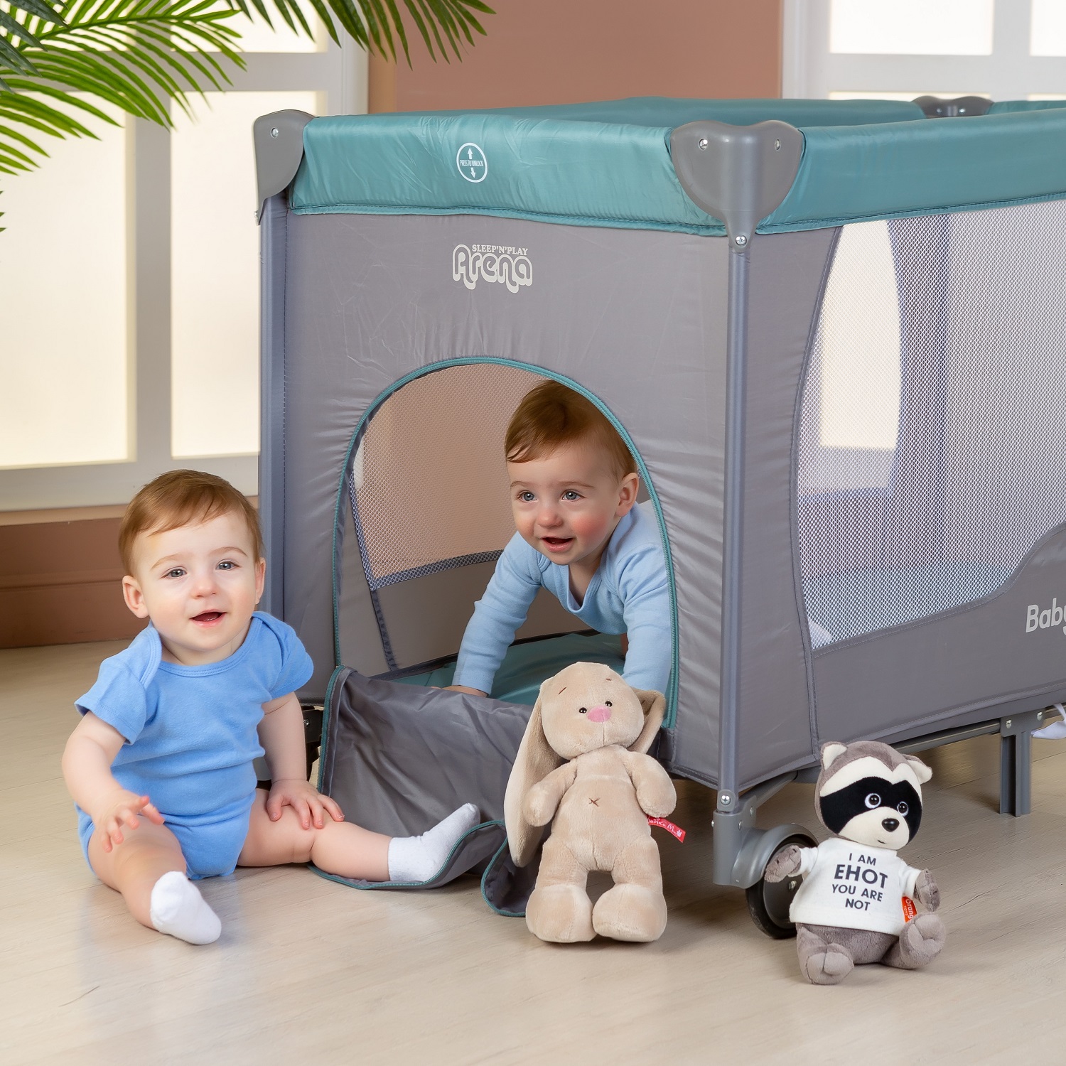 Манеж BabyCare Arena бирюзовый 122х62х74 см P612-1800 Бирюзовый - фото 9