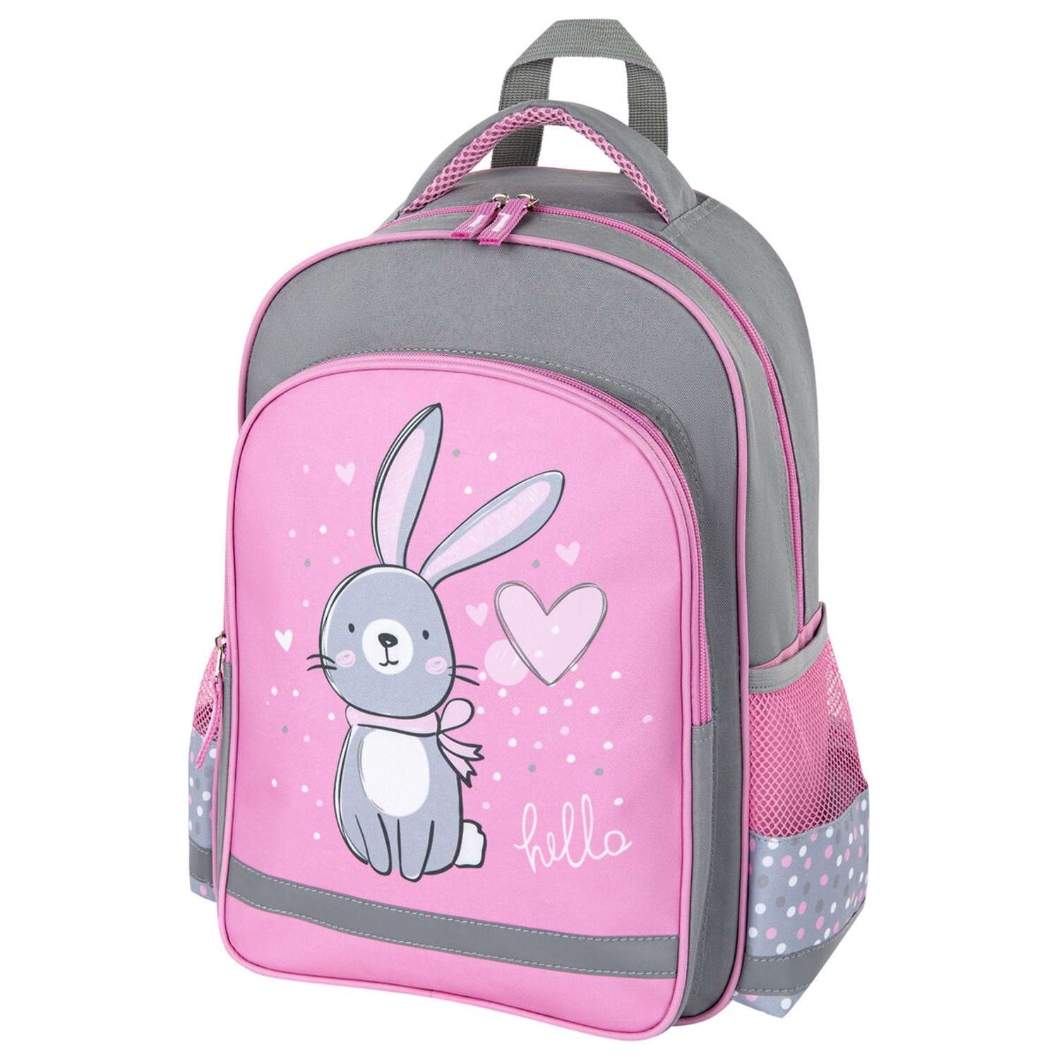 Рюкзак Пифагор школьный для девочки Adorable bunny - фото 1