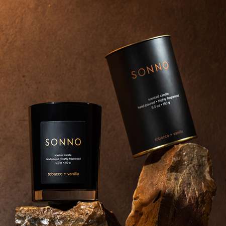 Ароматическая свеча SONNO Tobacco + Vanilla