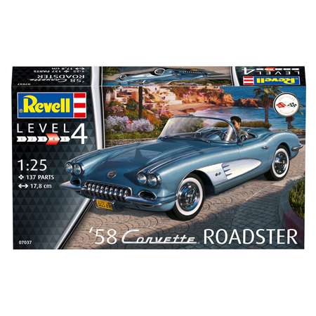 Сборная модель Revell Кабриолет Corvette Roadster 1958 года