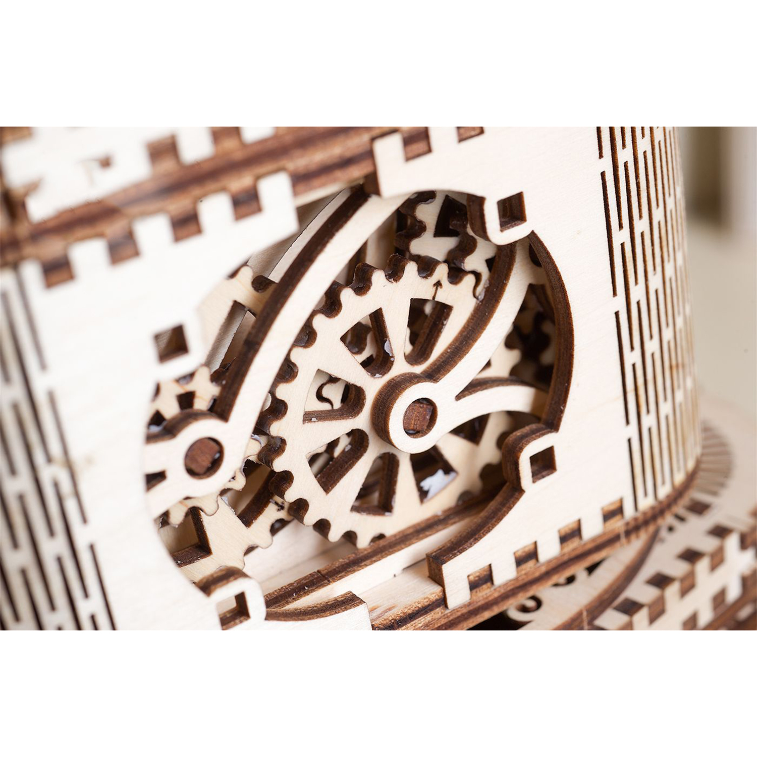 Сборная деревянная модель UGEARS Шкатулка с секретом 3D-пазл механический конструктор - фото 3