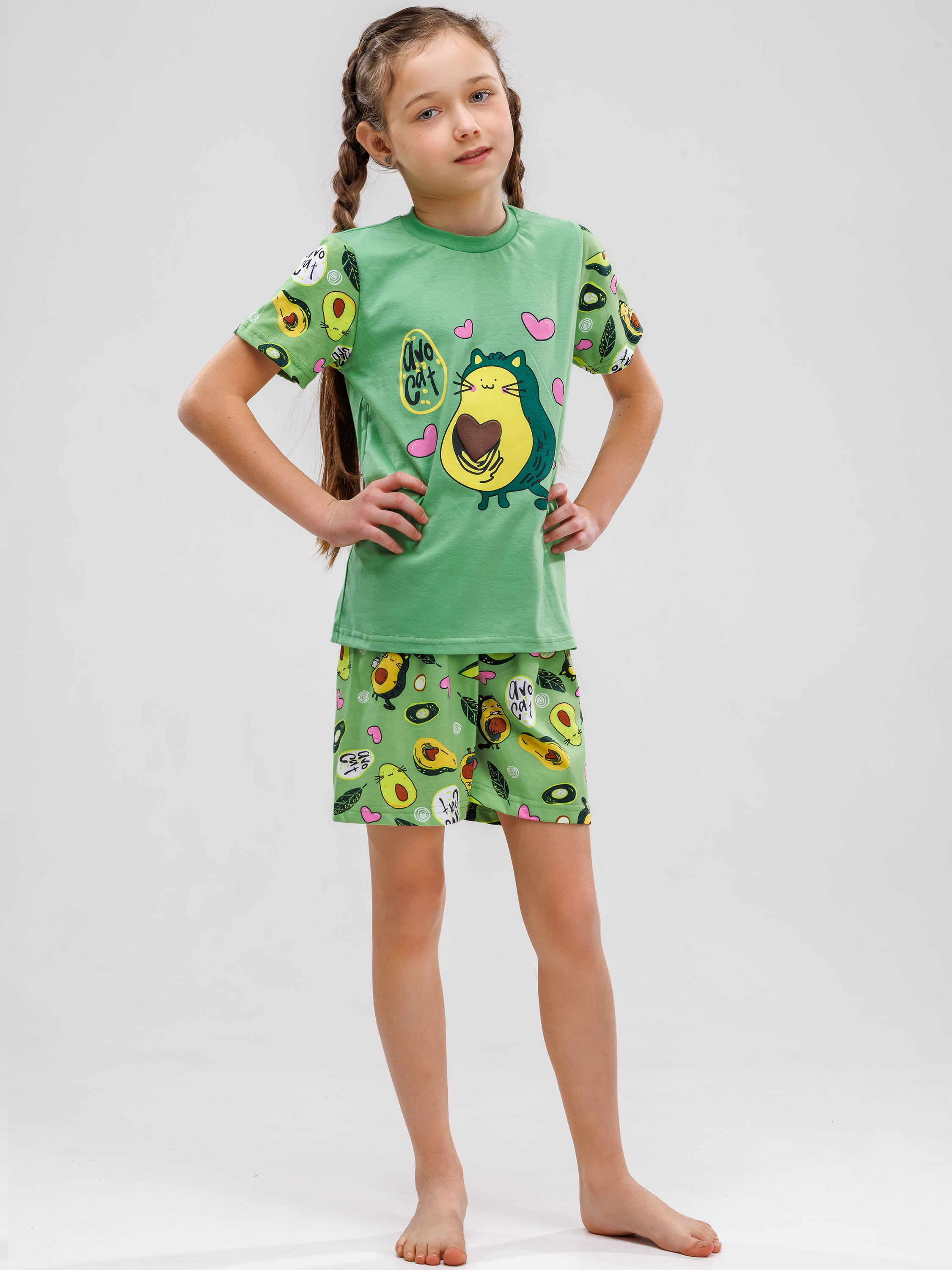 Пижама Babycollection pjm003/sph/k1/012/p2*dзеленый,розовый - фото 7
