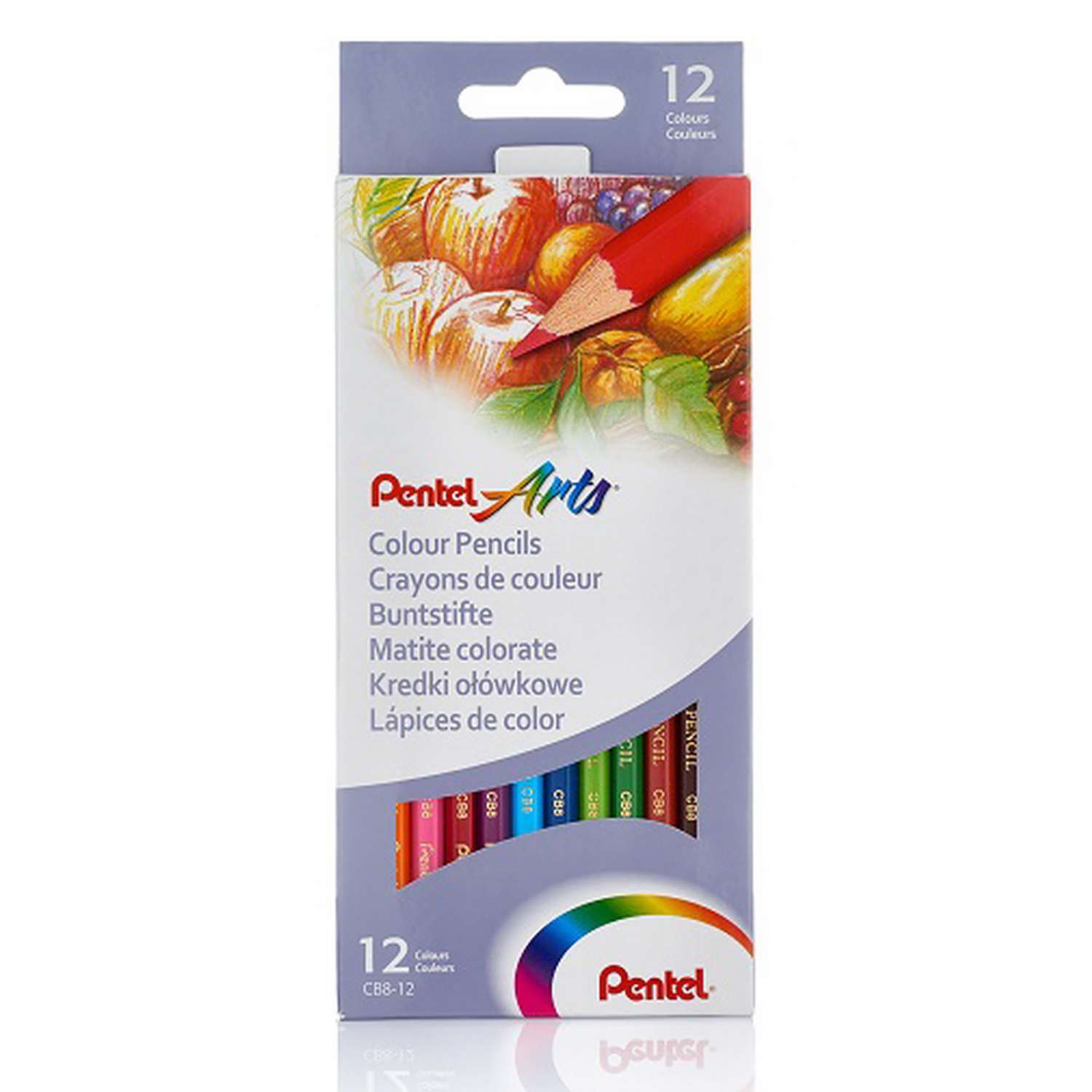 Карандаши  Pentel цветные Colour pencils 12 штук - фото 1