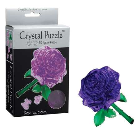 3D-пазл Crystal Puzzle Роза пурпурная