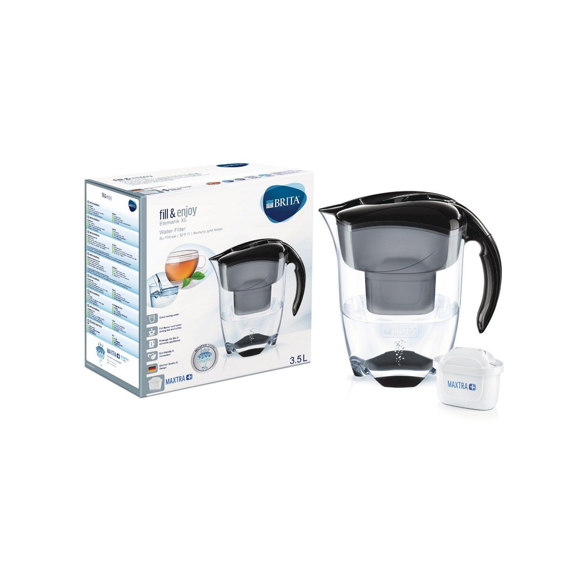 Фильтр-кувшин BRITA Элемарис XL MX+ Черный 3.5 - фото 1