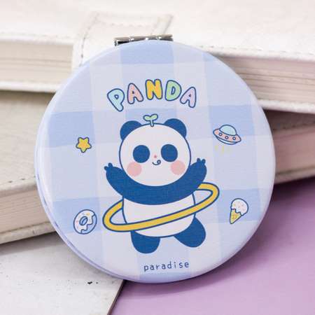 Зеркало карманное iLikeGift Panda paradise in hoop с увеличением