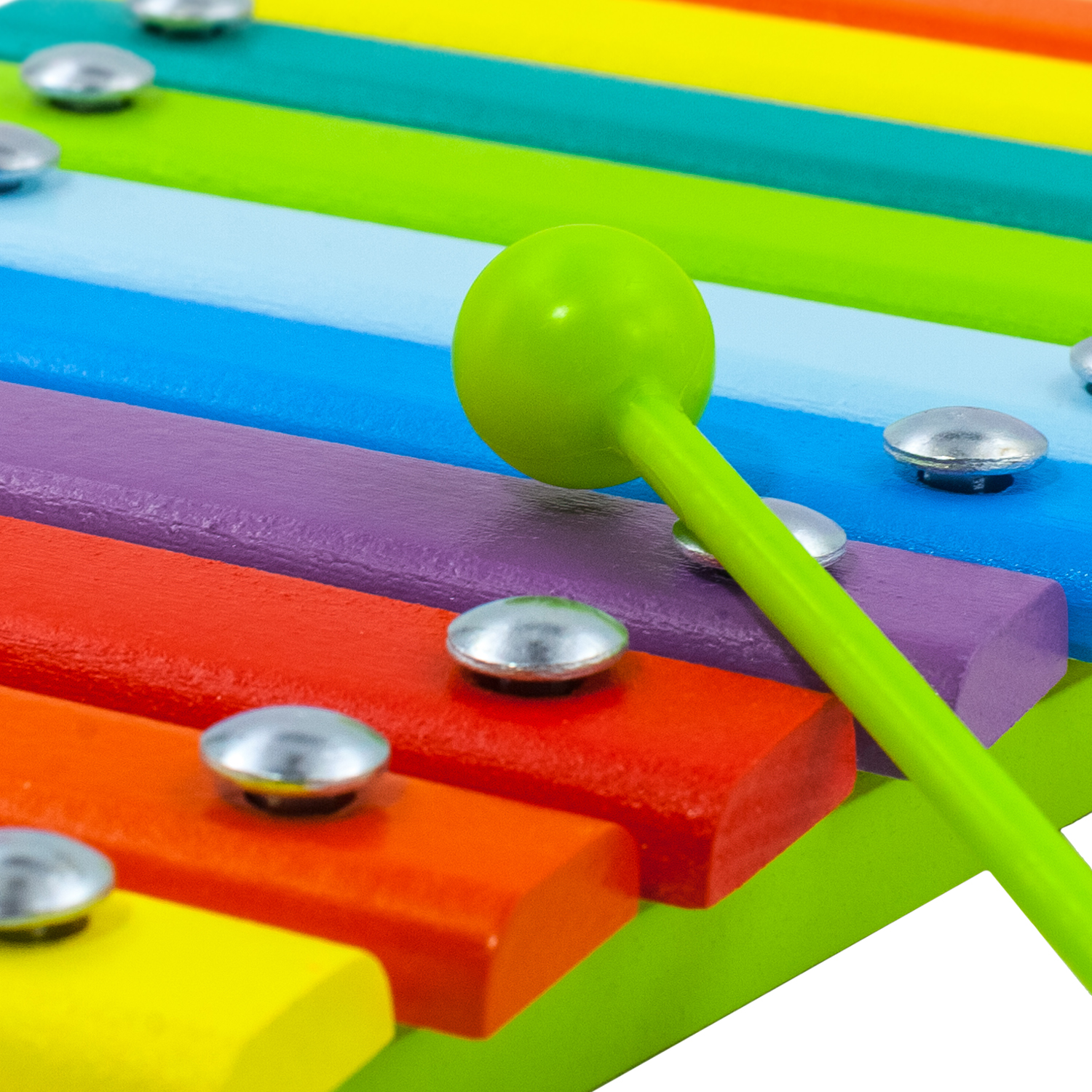 Ксилофон цветные ступеньки Алатойс 10 планок + гайд с играми - фото 13