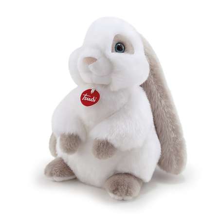 Мягкая игрушка TRUDI Бело-серый кролик Клемент 20x27x20 см