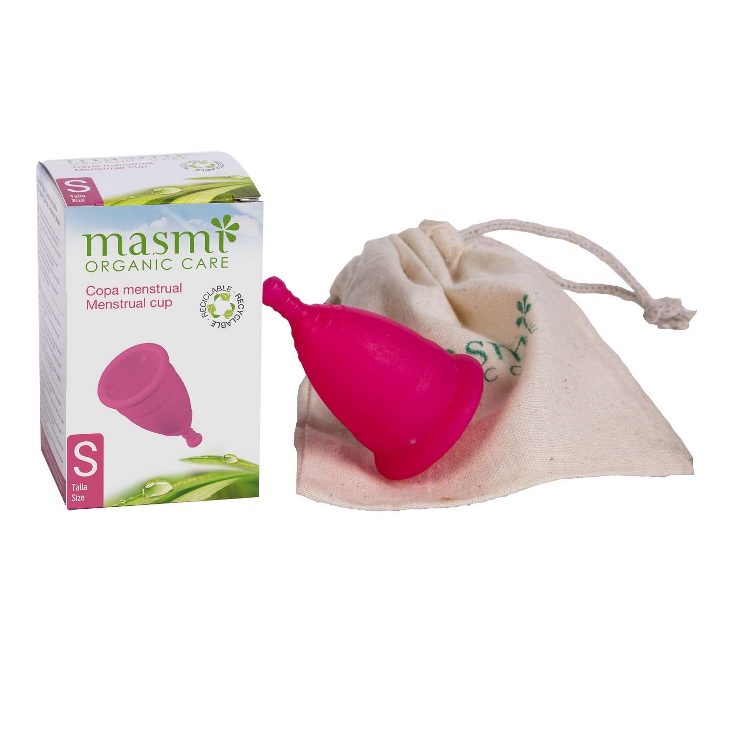 Менструальная чаша Masmi Organic Care гигиеническая размер S - фото 1