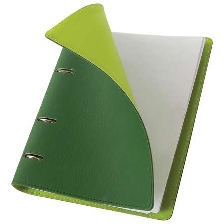 Тетрадь на кольцах Brauberg со сменным блоком А5 120 листов Joy зелёный