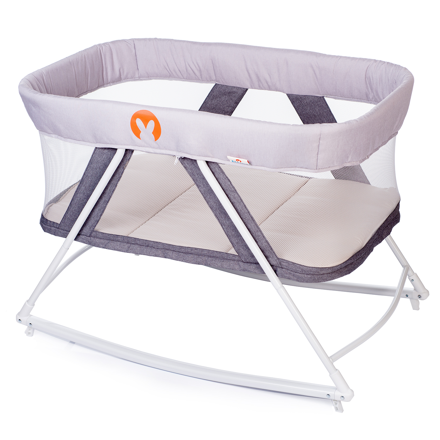 Колыбель-манеж Babyhit Rocking Crib Light-Grey - фото 2