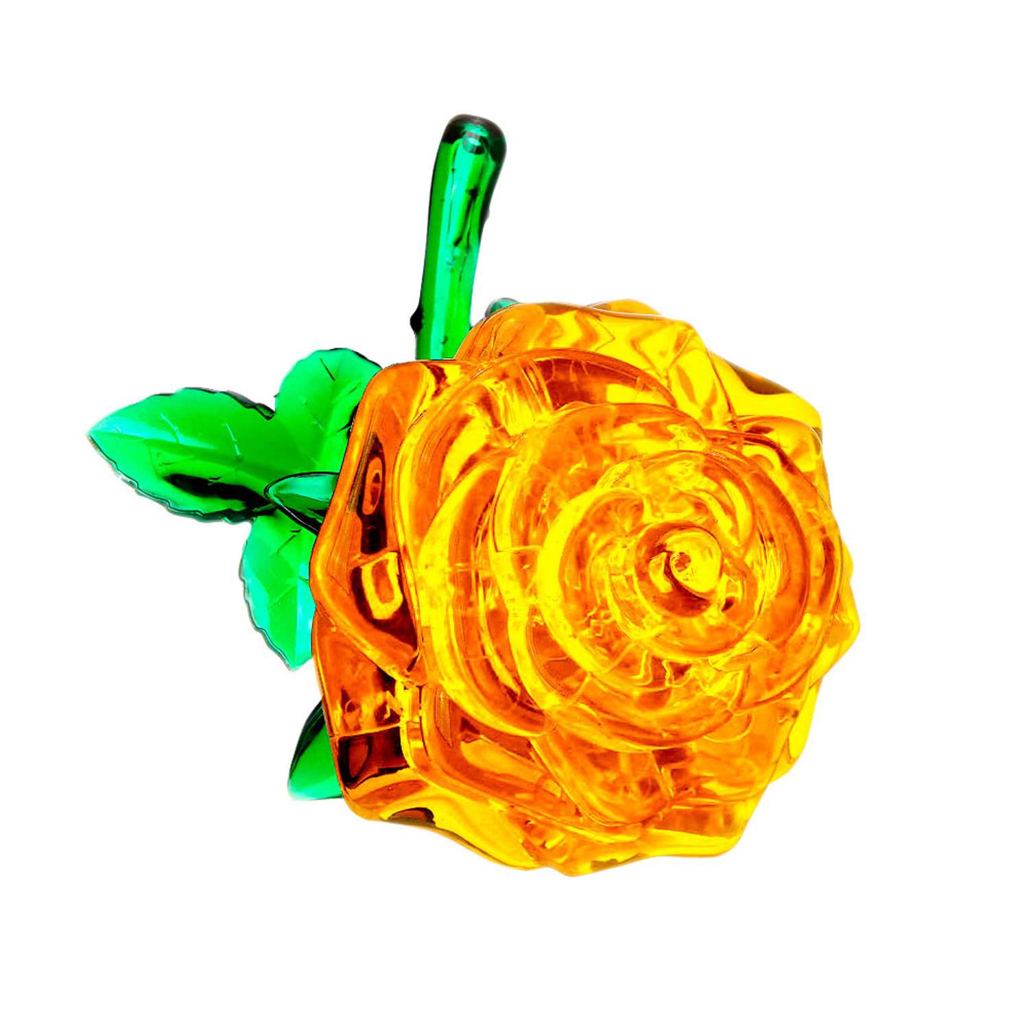 3D Пазл Hobby Day Магический кристалл Роза желтая - фото 2