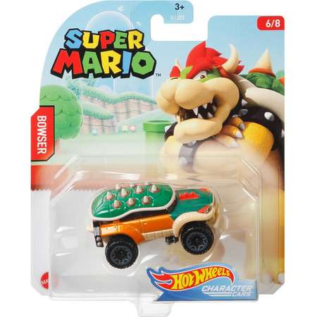 Машинка Hot Wheels Герои компьютерных игр Super Mario Боузер GPC09