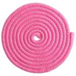 Скакалка Grace Dance гимнастическая утяжелённая. 3 м. 180 г. цвет неон-розовый/серебро люрекс