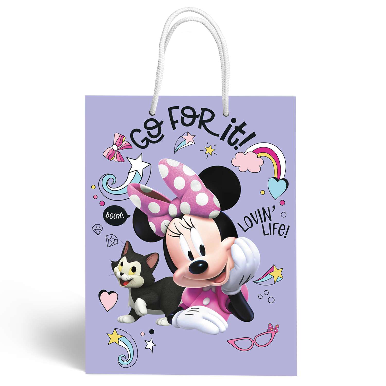 Пакет подарочный ND Play Minnie Mouse 33*45.5*10см в ассортименте - фото 1