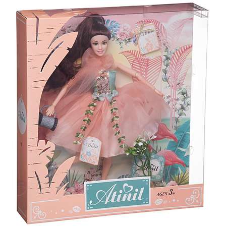 Кукла Junfa Atinil Солнечный день шатенка в платье с пайетками в наборе с аксессуарами 28см
