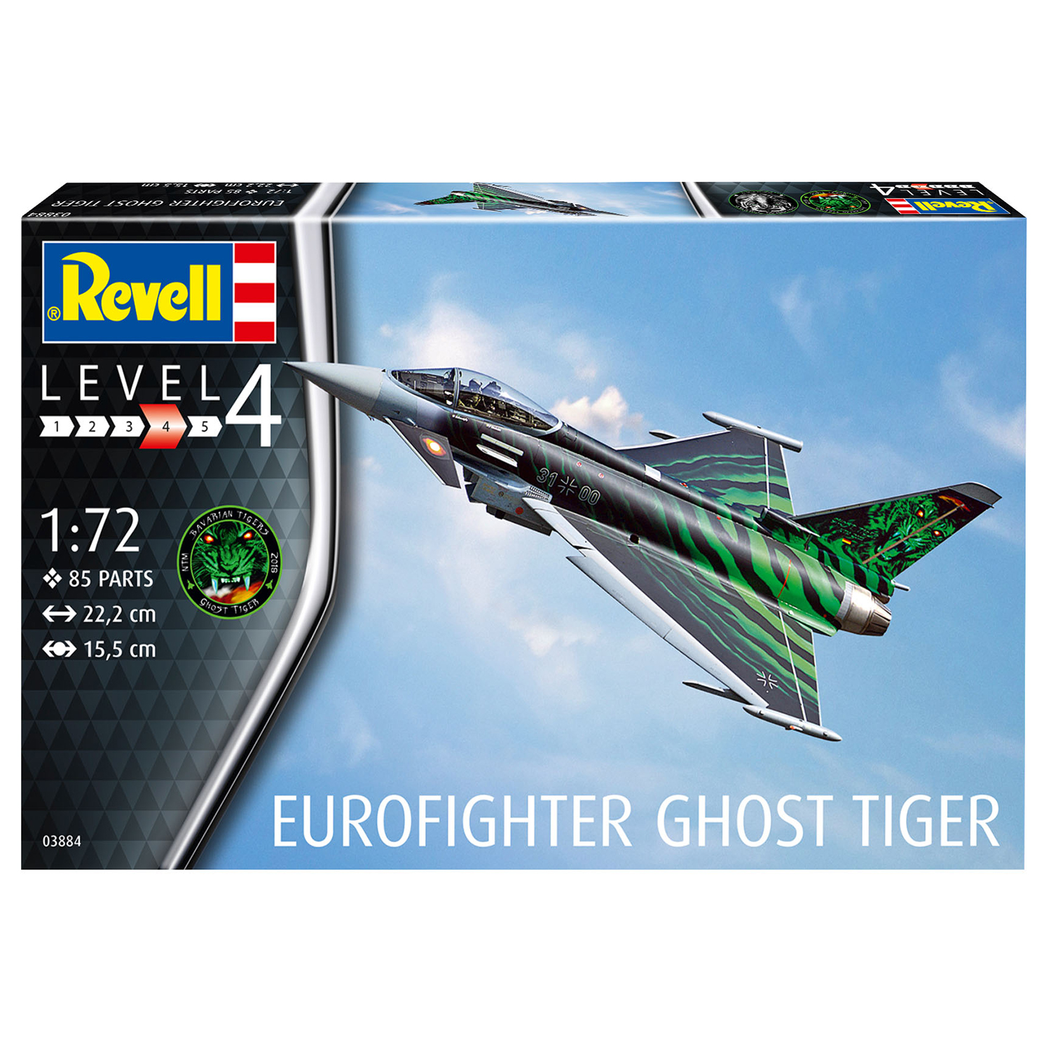 Сборная модель Revell Многоцелевой истребитель Eurofighter Ghost Tiger 03884 - фото 5