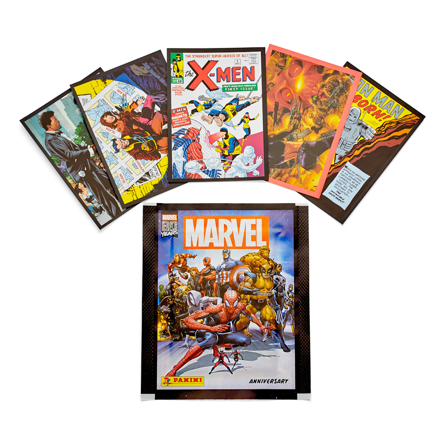 Наклейки коллекционные Panini Marvel-80 блистер с 6 пакетиками - фото 2