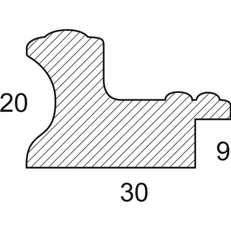 Багет Белоснежка «Stacy» Рама для картины 20 х 30 см