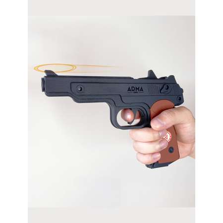 Резинкострел Arma.toys Деревянный игрушечный пистолет Стечкина окрашенный