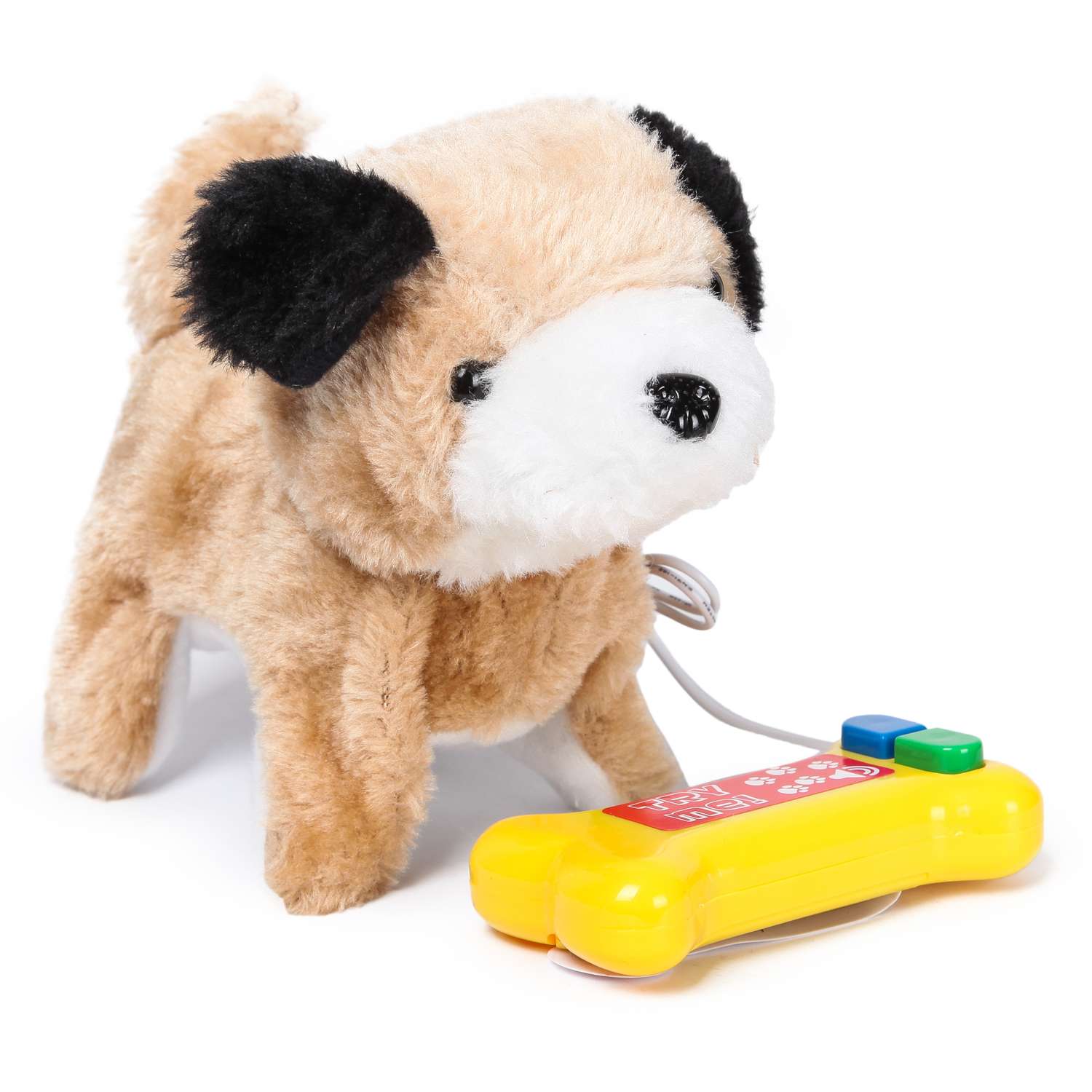 Собачка интерактивная Laffi Коричневая с черным ухом YS930861 - фото 1