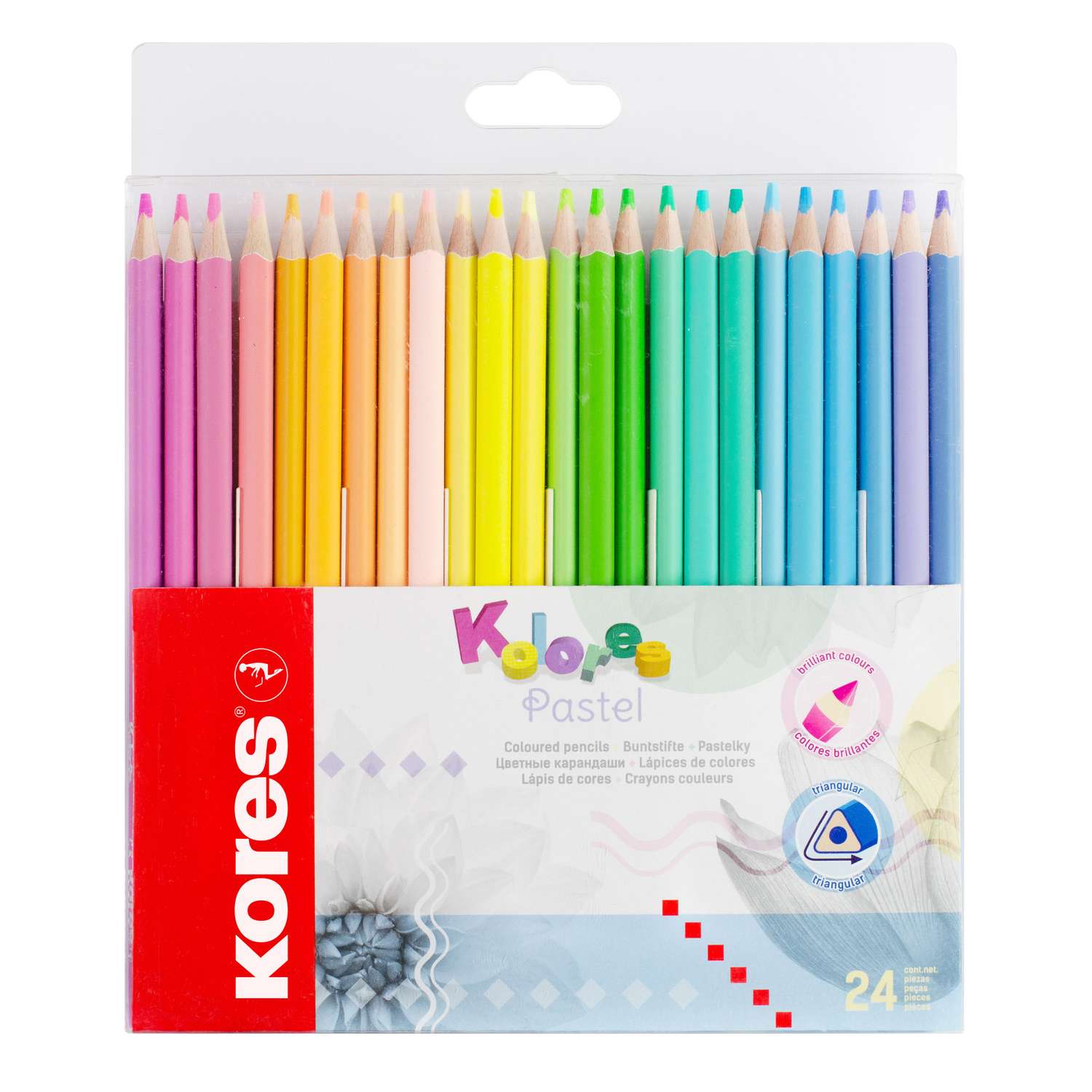 Карандаши цветные Kores Kolores Pastel. 93321 - фото 1