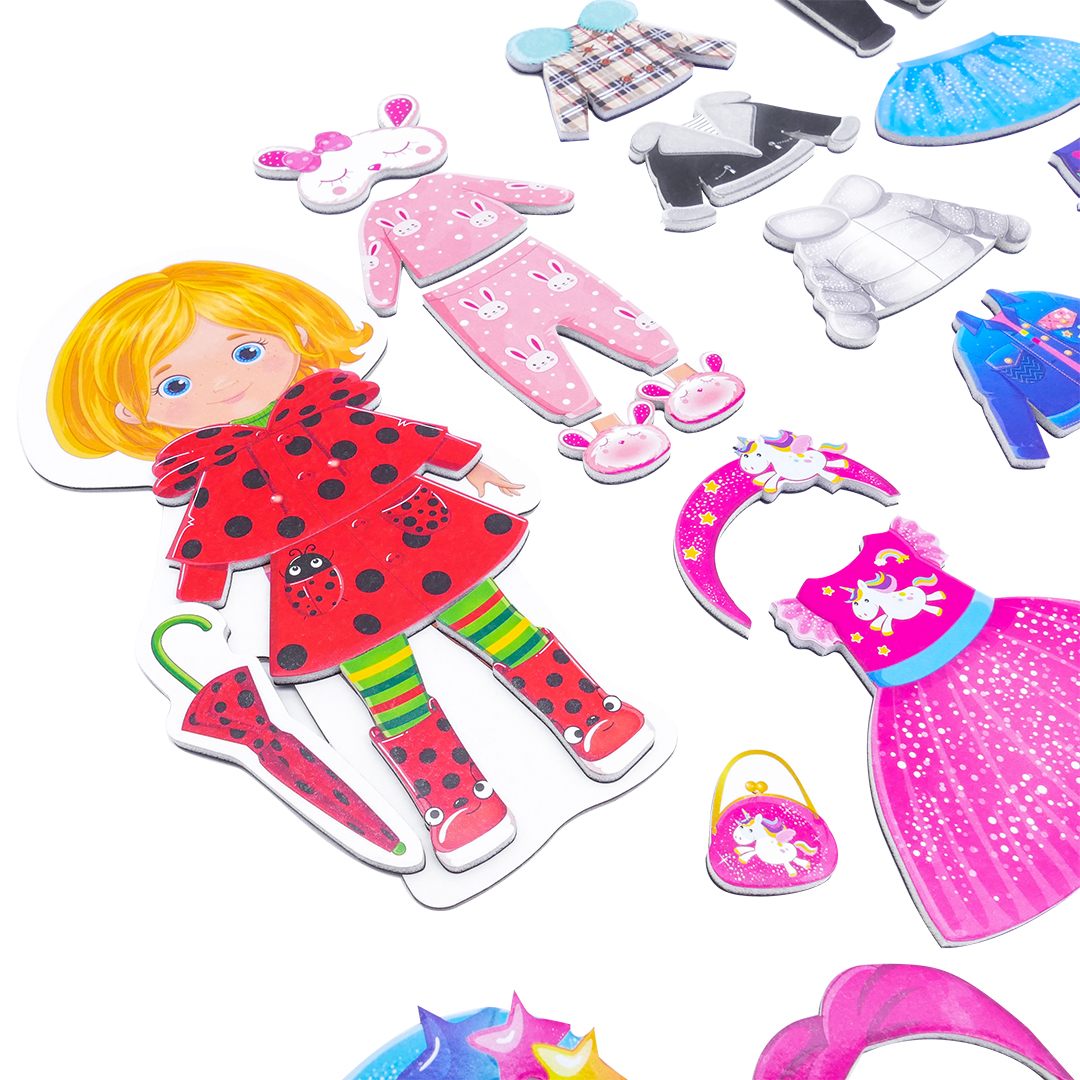 Игра настольная Vladi Toys магнитная кукла одевашка Trendy girl - фото 3