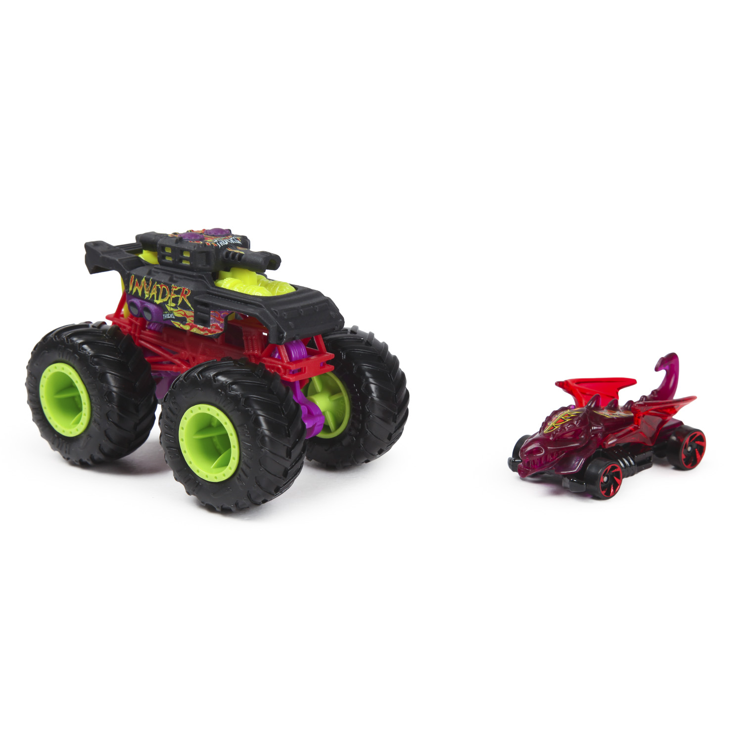 Машина Hot Wheels Monster Truck Invader HDB95 купить по цене 1349 ₽ в  интернет-магазине Детский мир