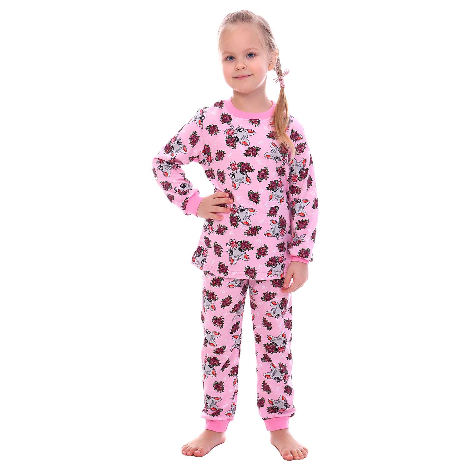 Пижама Детская Одежда 0411КД1/розовый2 - фото 1