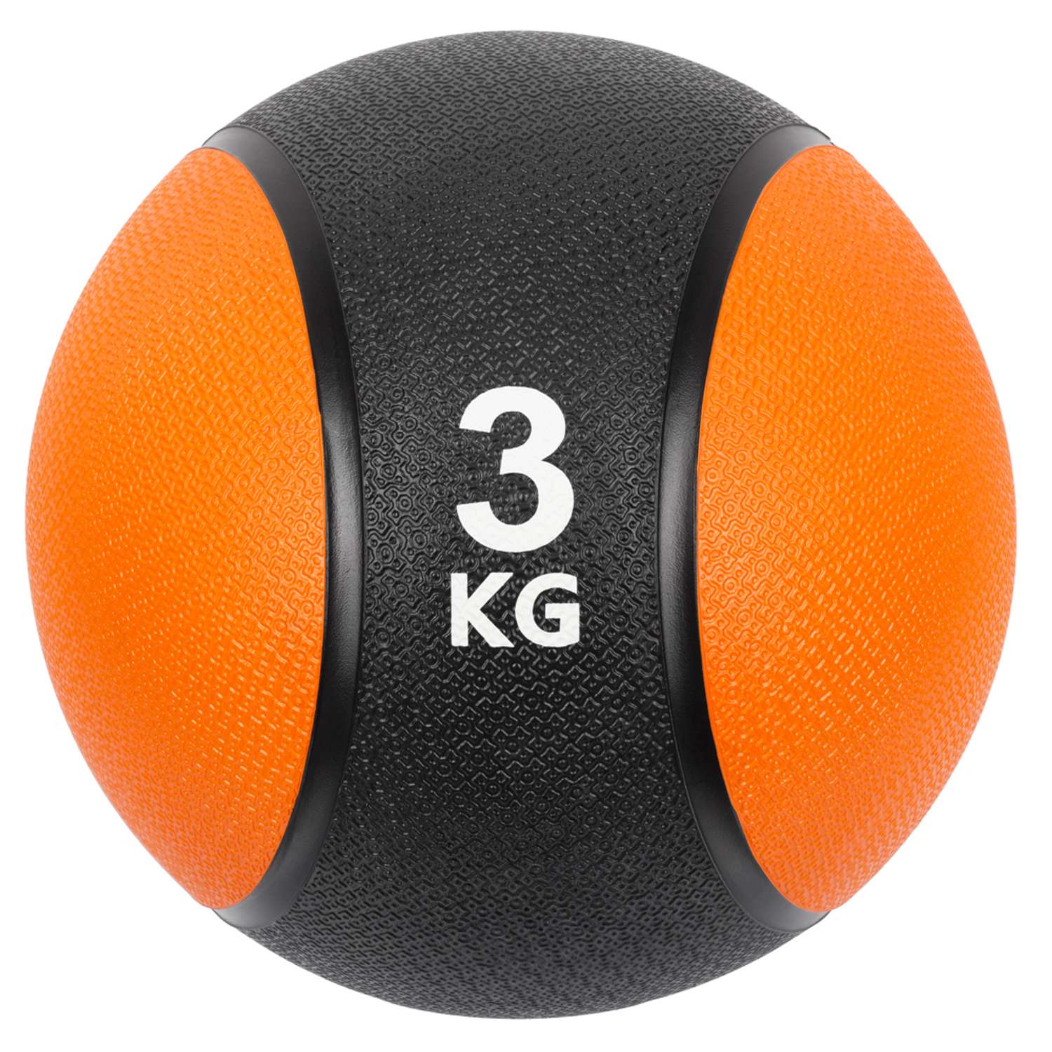 Медбол STRONG BODY медицинский мяч для фитнеса черно-оранжевый 3 кг - фото 3