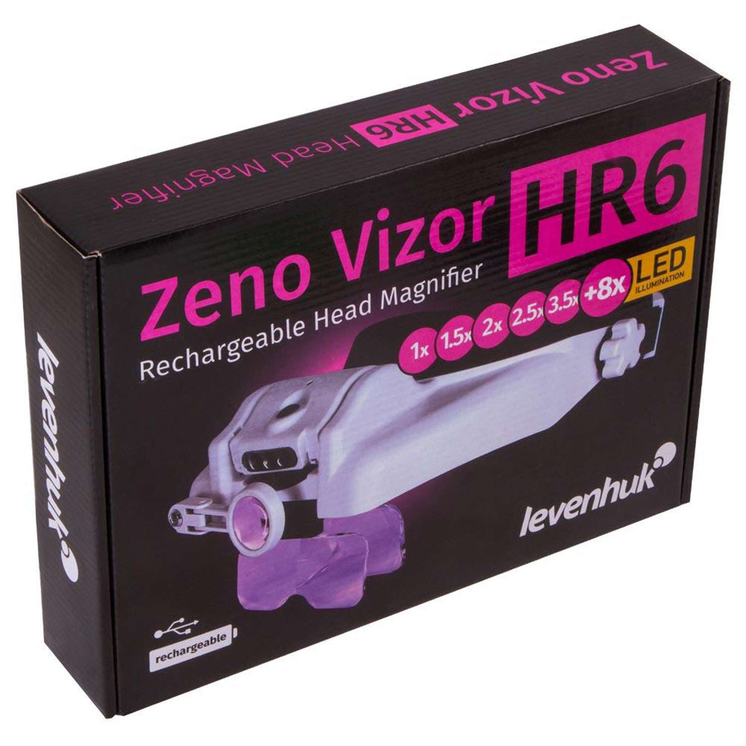 Лупа налобная Levenhuk Zeno Vizor HR6 с аккумулятором - фото 11