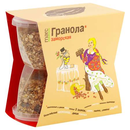 Гранола Marc&Фиса Заморская шоколад-клюква-фундук 390г