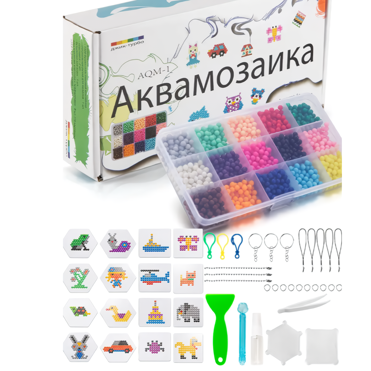 Аквамозаика Джик-Турбо AQM-2 основной набор купить по цене 828 ₽ в  интернет-магазине Детский мир