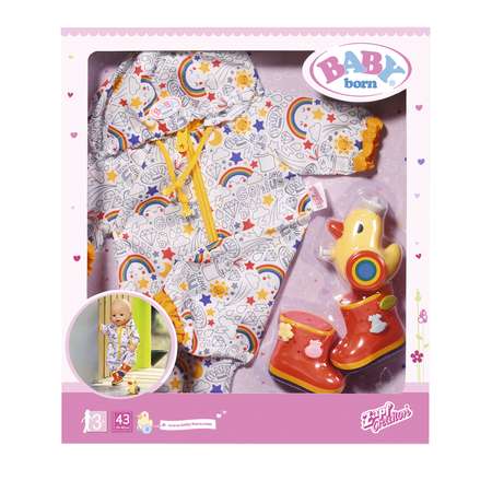 Одежда для кукол Zapf Creation Baby Born Делюкс Осенний комбинезон +сапоги 826-935